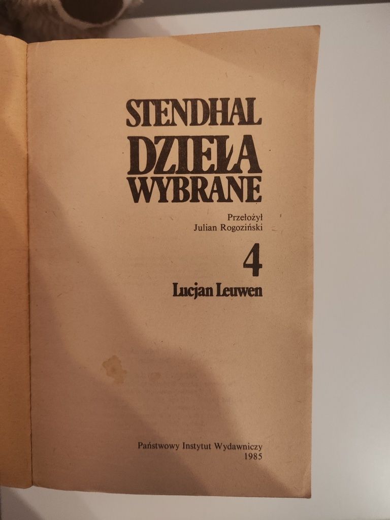 Stendhal dzieła wybrane