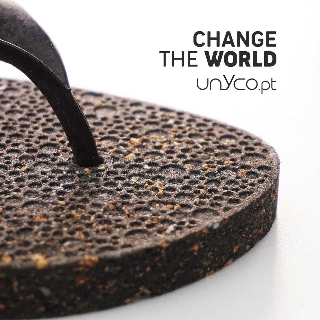 Chinelo com cortiça reciclada Cork Unyco