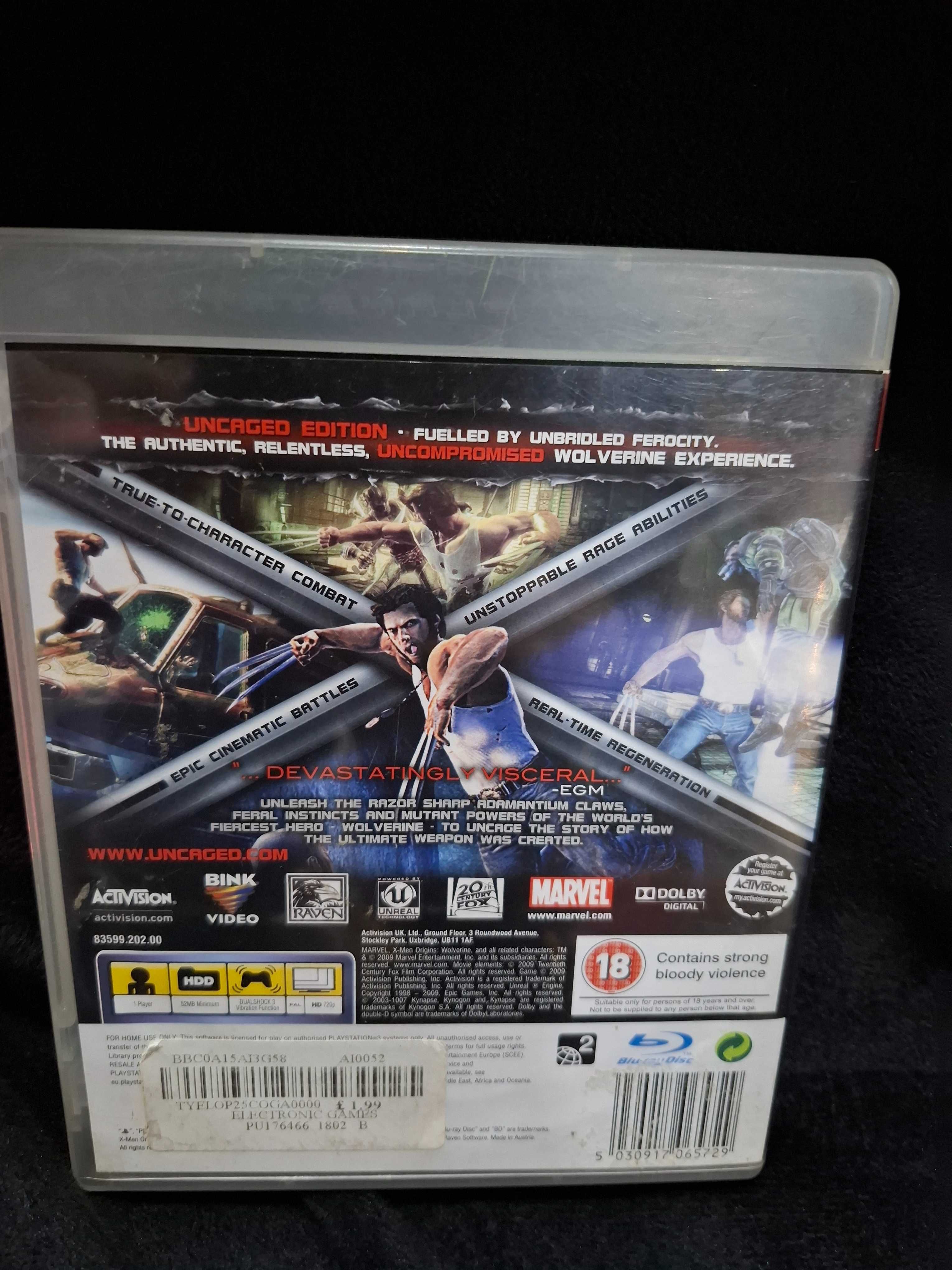 Jak NOWA gra X-Men Origins Wolverine PS3 płyta lustro PlayStation 3