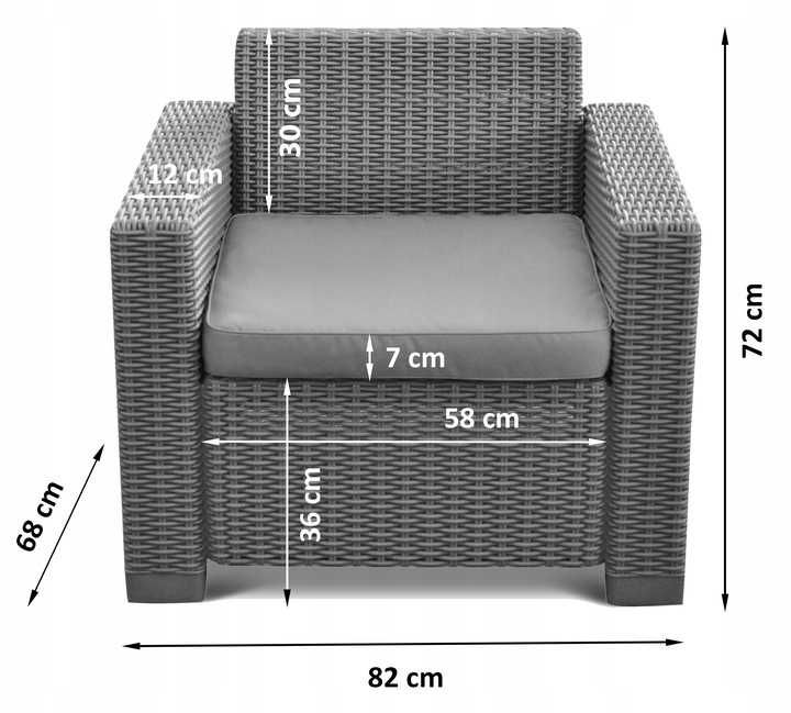 Комплект садовой пластиковой мебели Allibert California Keter