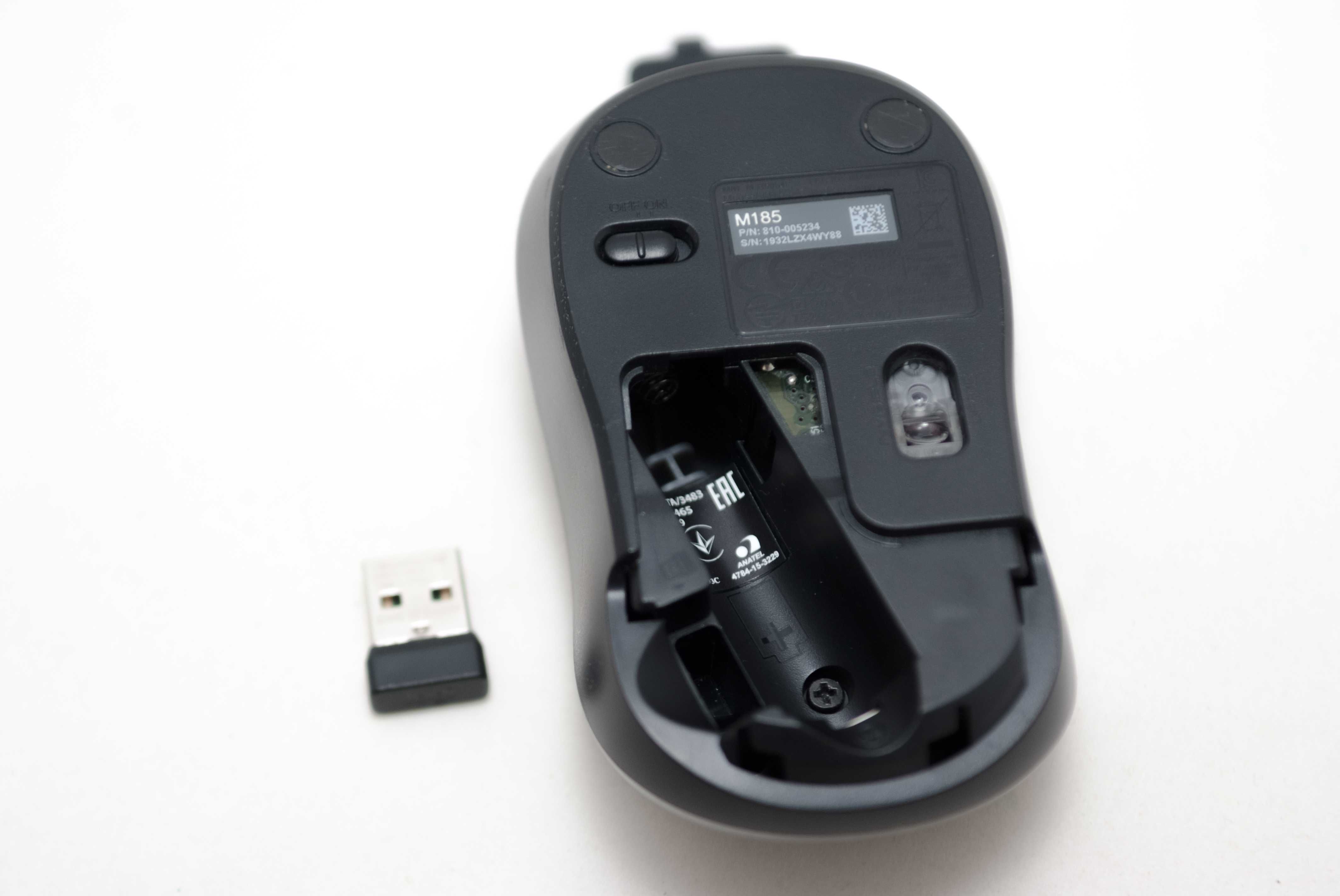 мыши Logitech M185 с Unifying и без а так же Rapoo