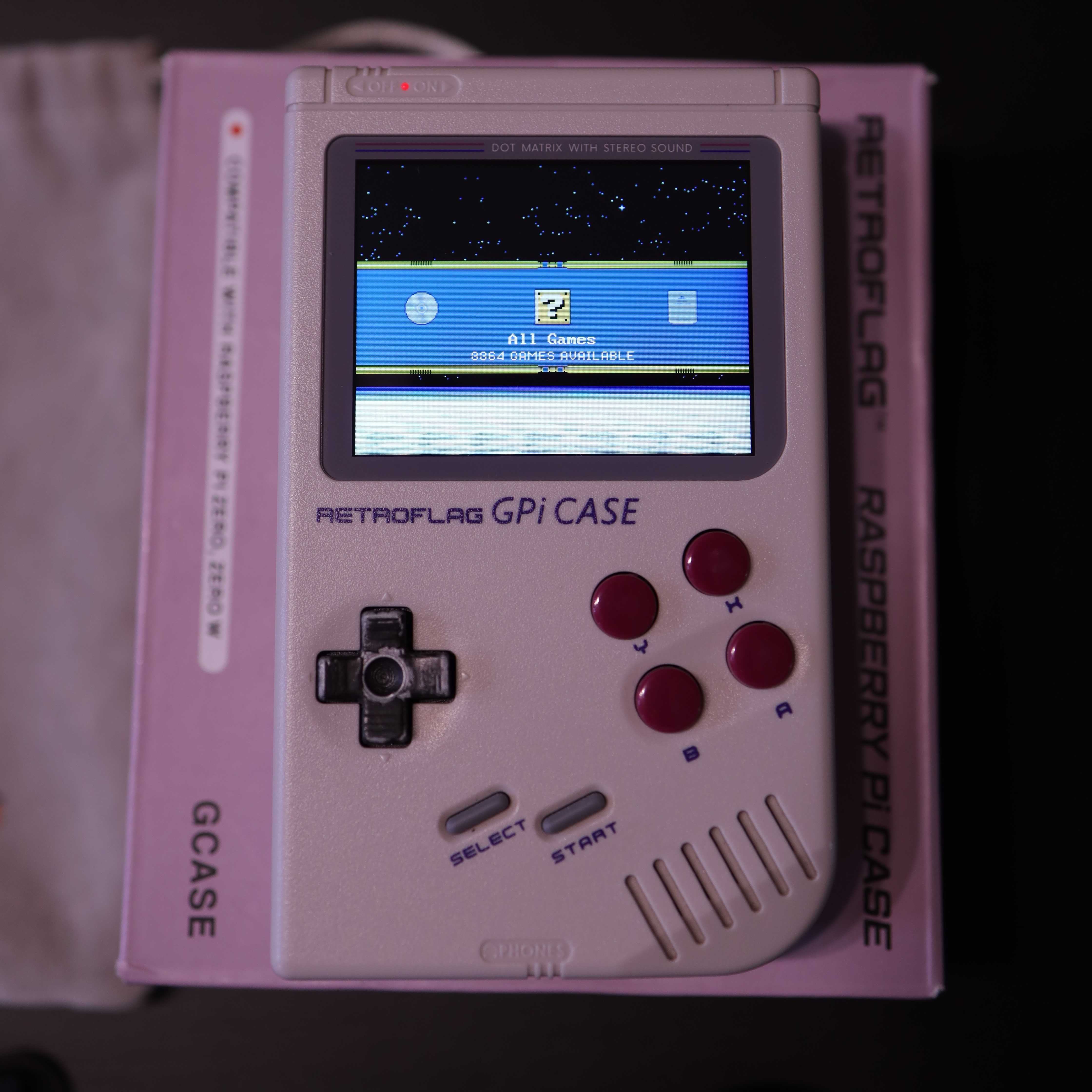 RETROFLAG GPi Case Raspberry Pi02W 32gb 3D print retrokonsola emulator