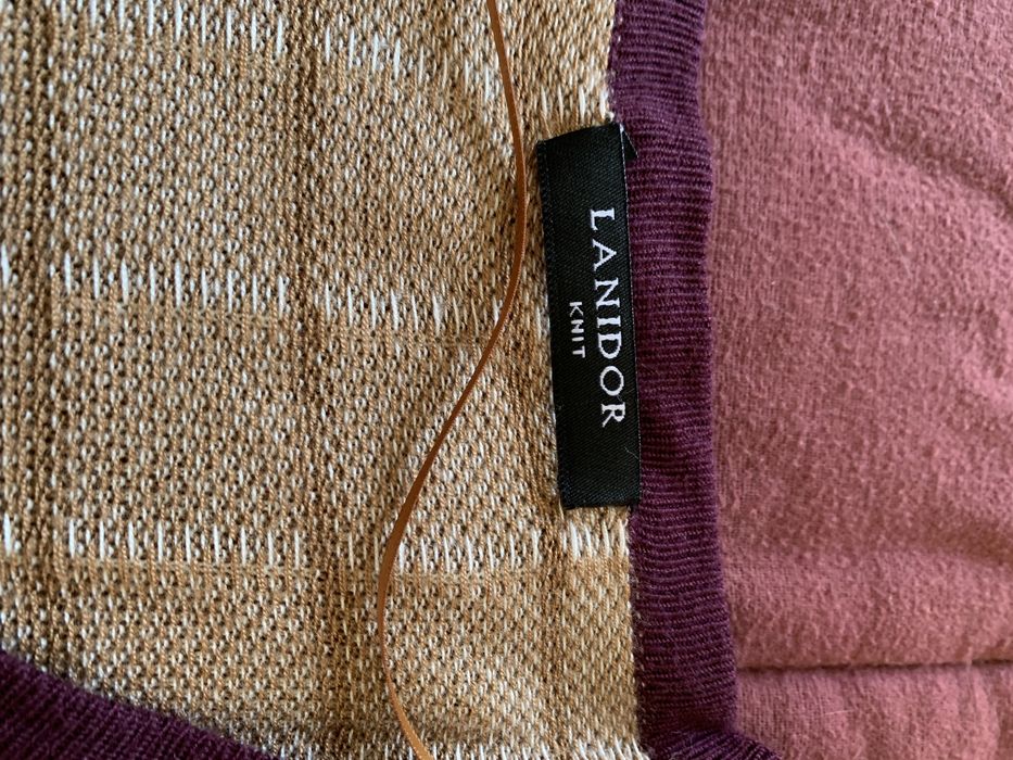 Casaco de malha beje/castanho