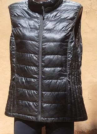 32 degrees heat пуховая жилетка, безрукавка. камуфляж, l-xl.