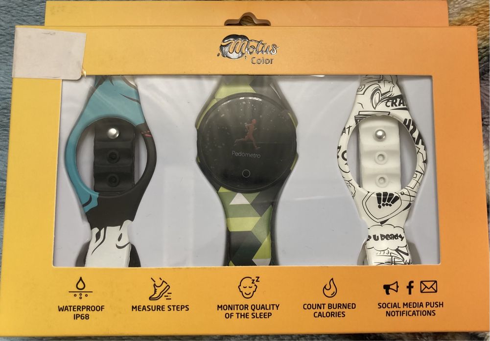 Zegarek Nóweczka Smartwatch Bluetooth Motus Color + 3 kolorowe paski.