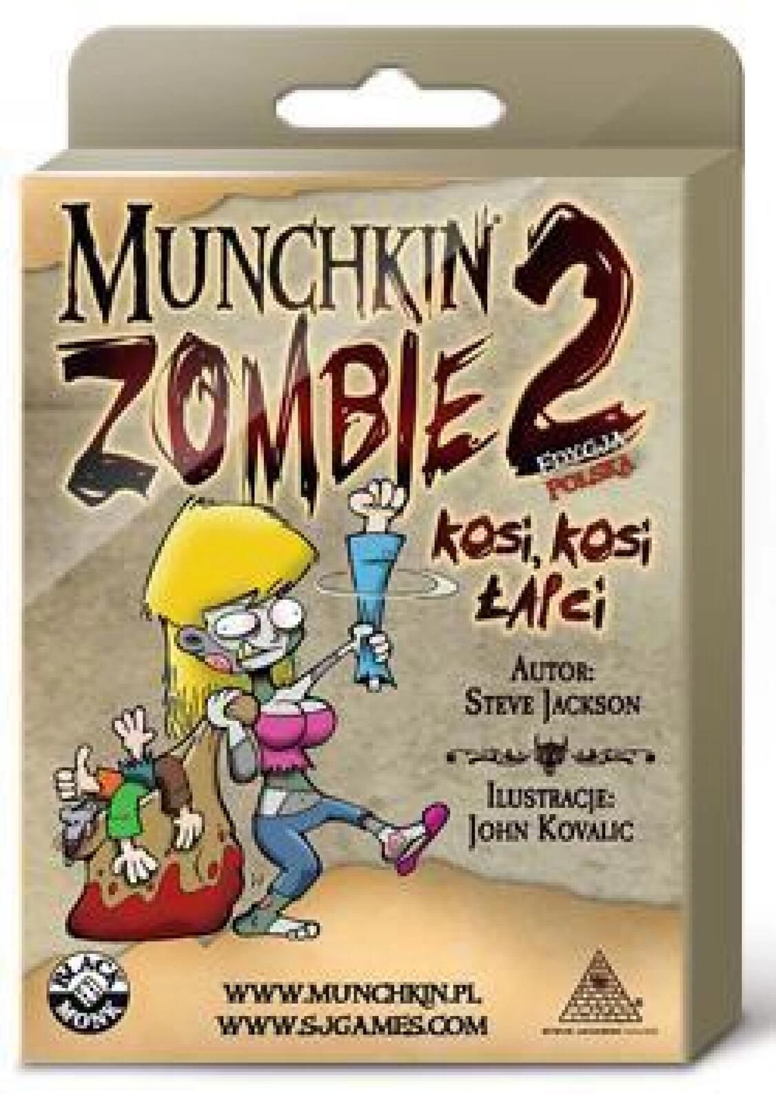Munchkin Zombie 2 Kosi, Kosi Łapci MONK Black Monk pudełko,9x15x2 cm
