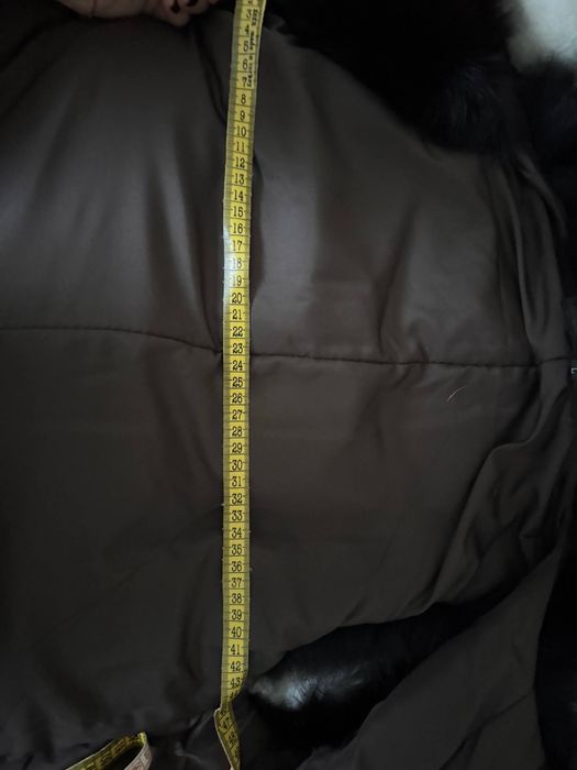 Натуральна хутряна жилетка з Песця - густе хутро - довга модель