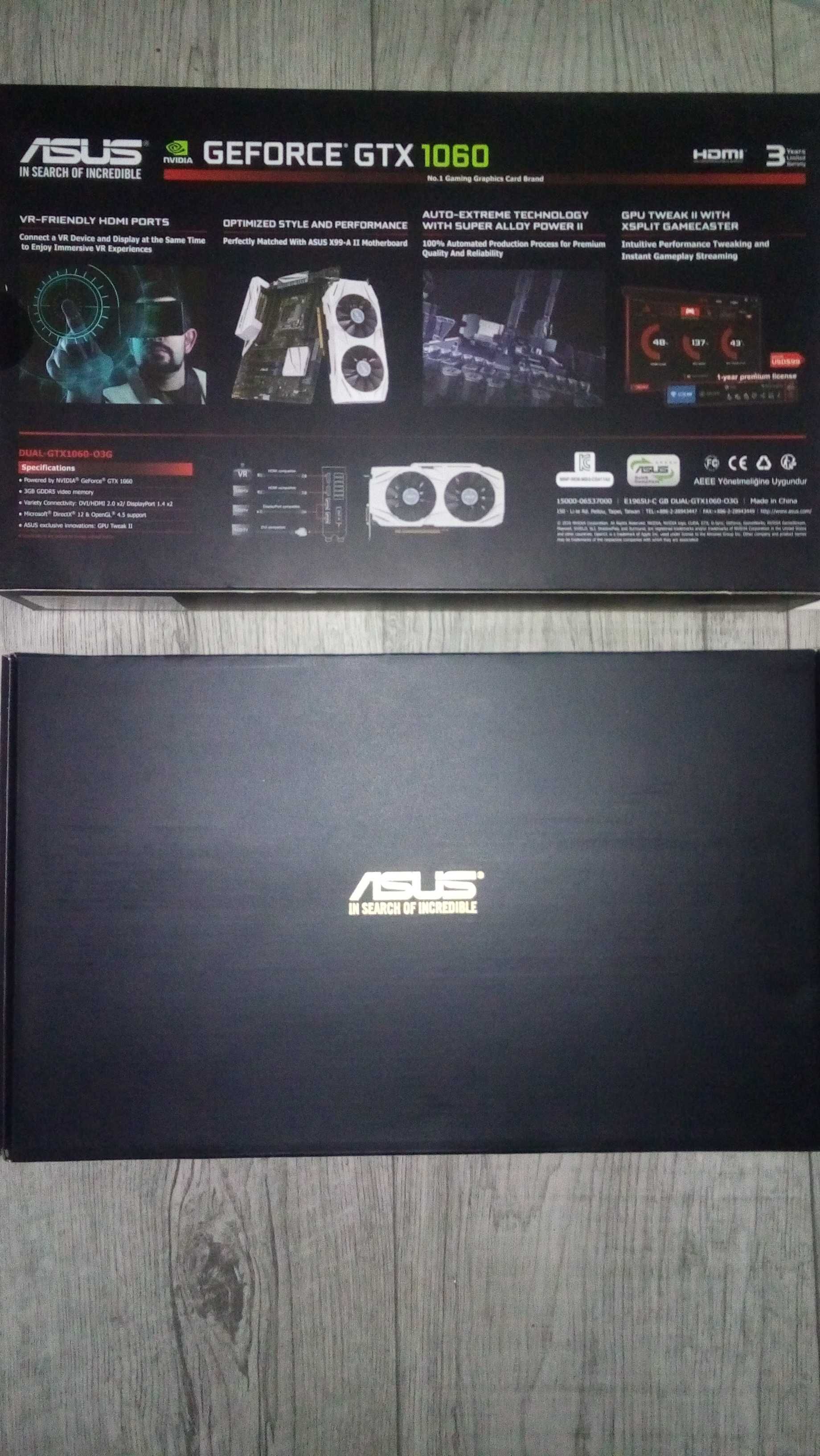 Видеокарта Asus GeForce GTX 1060 Dual (КОРОБКА)