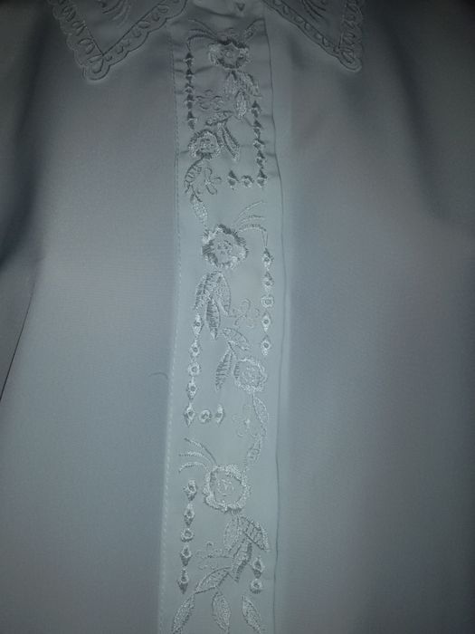 Красивая белая блуза, блузка (Турция) как НОВАЯ 52 размер+одна подарок