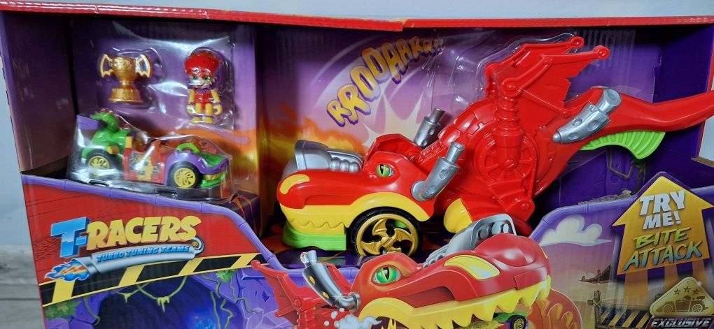 T-Racers Dragon Loop Zestaw z wyrzutnią Magic Box
