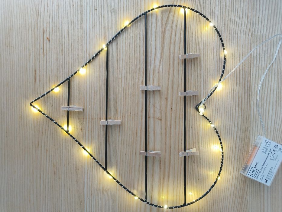 Serce świecące dekoracja świecąca na zdjęcia