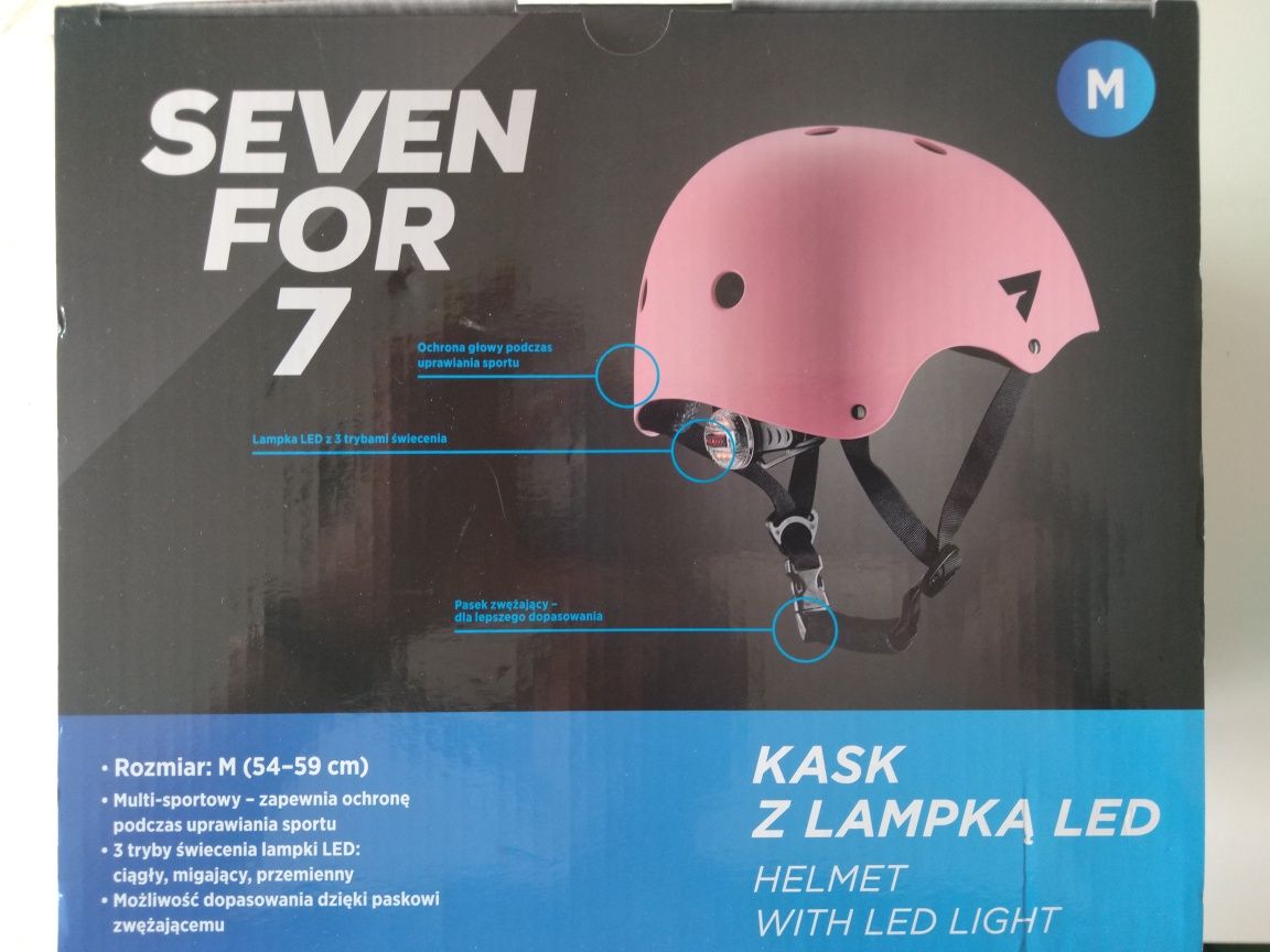 Kask rowerowy kolor różowy M