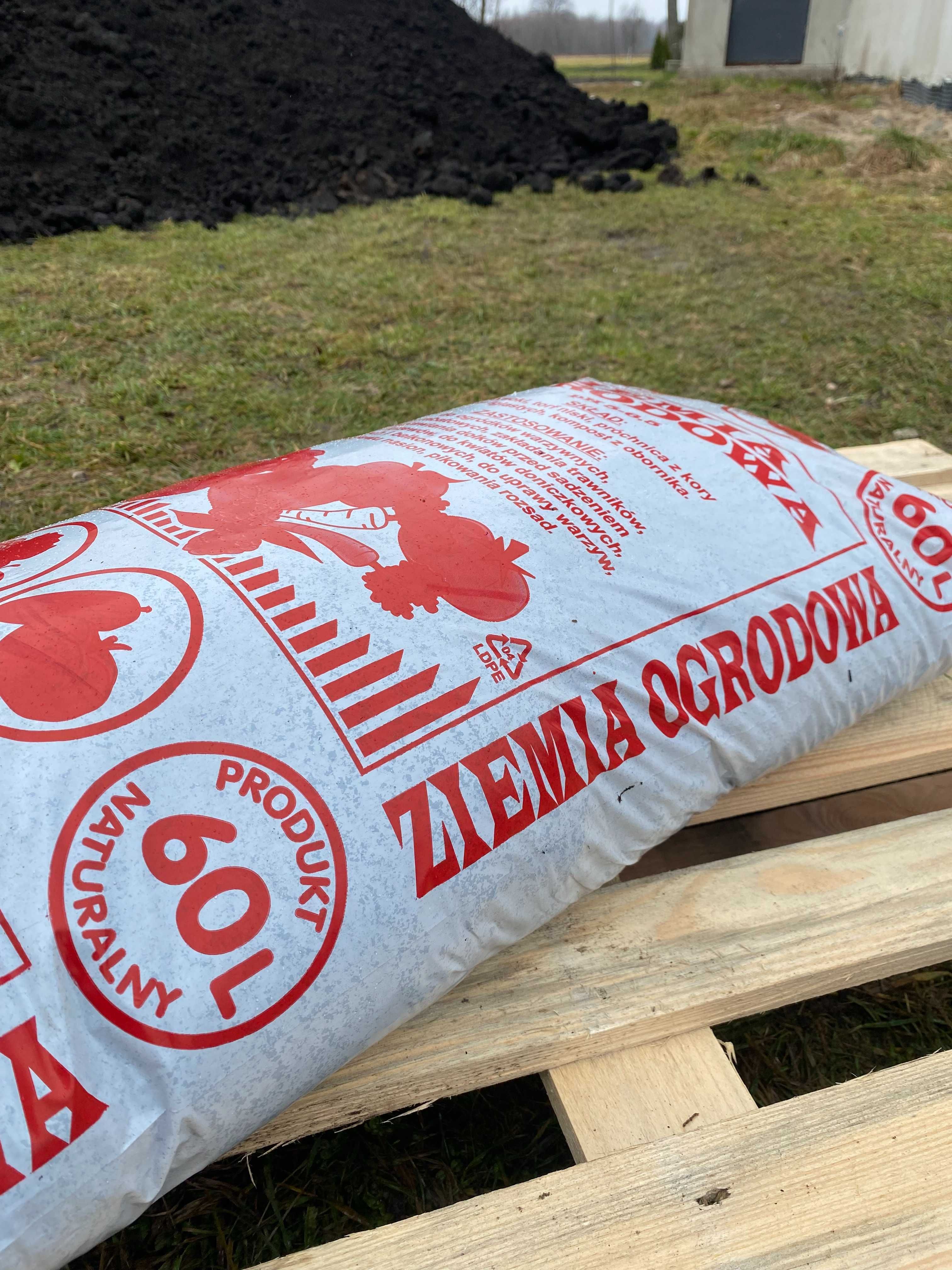 Ziemia kwiatowa ogrodowa podłoże pod trawnik kora obornik bydlęcy torf