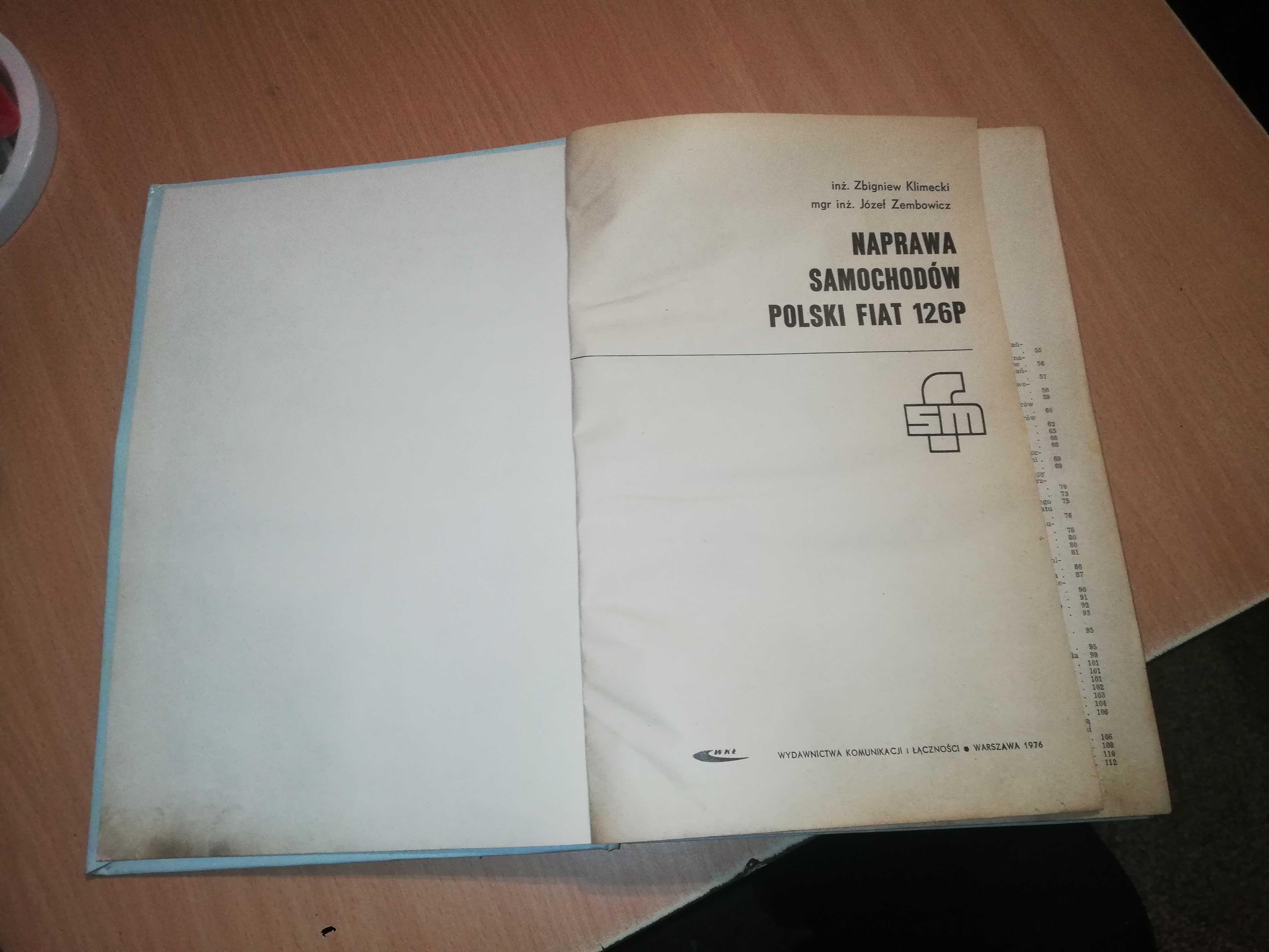 Stara książka naprawiam fiat 126 p                  S