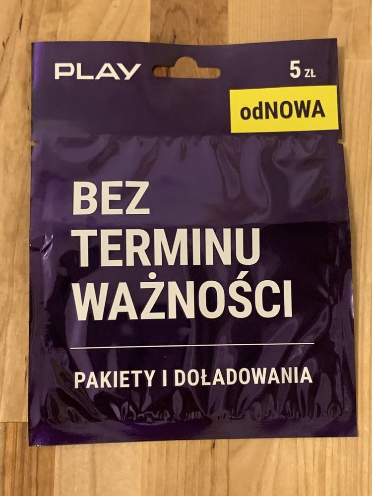 Złoty numer Play nowy, fabryczny starter