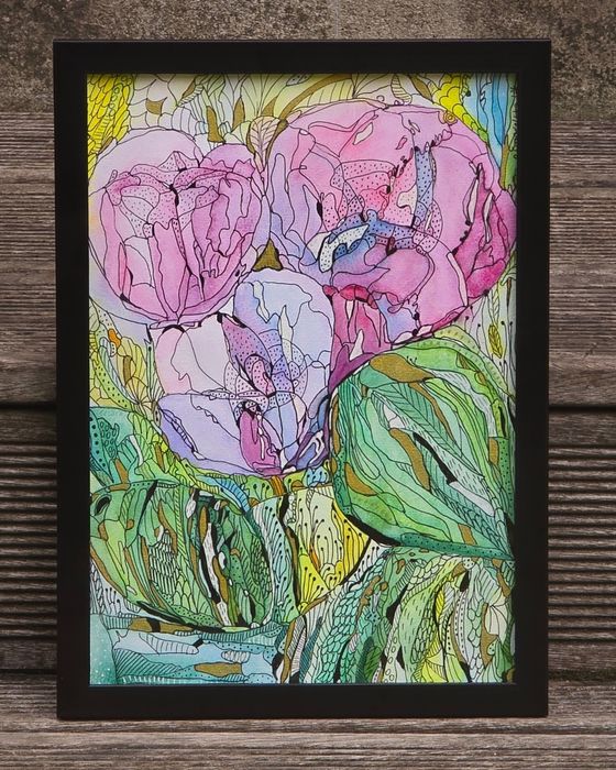 Obraz obrazek akwarela A4