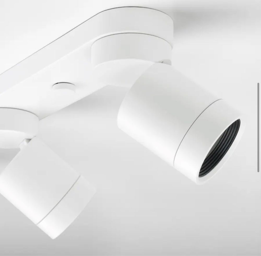 NYMÅNE Projetor teto c/4 focos, branco