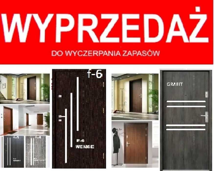 Antywłamaniowe drzwi wejściowe zewnętrzne z MONTAŻEM, wewnątrzklatkowe