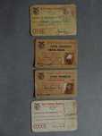 Antigo cartão de sócio e de livre trânsito Benfica - Anos 40 e 50