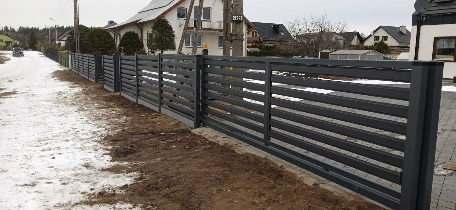 Ogrodzenia panelowe stalowe i aluminiowe z montażem – Bydgoszcz