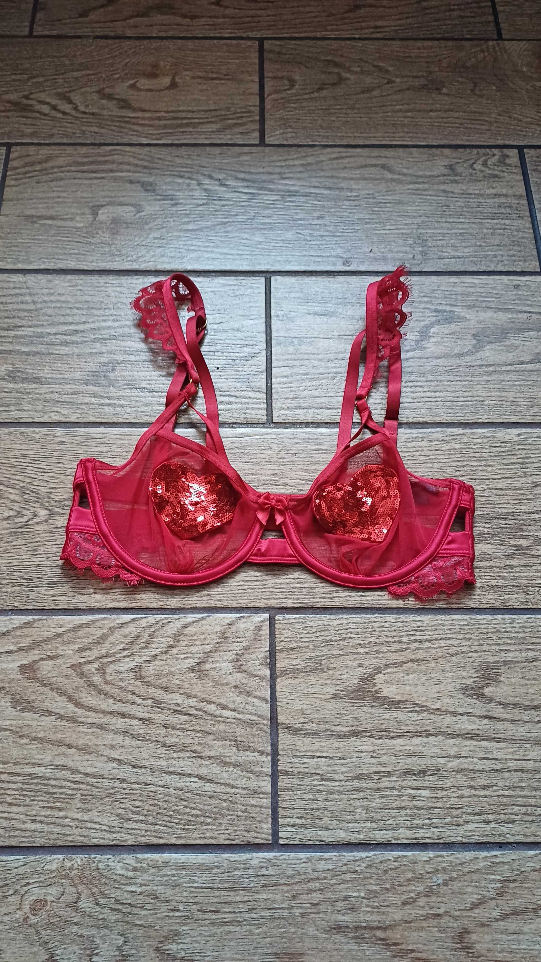 Biustonosz PRIVATE Collection by Hunkemöller# czerwony r. 70 C