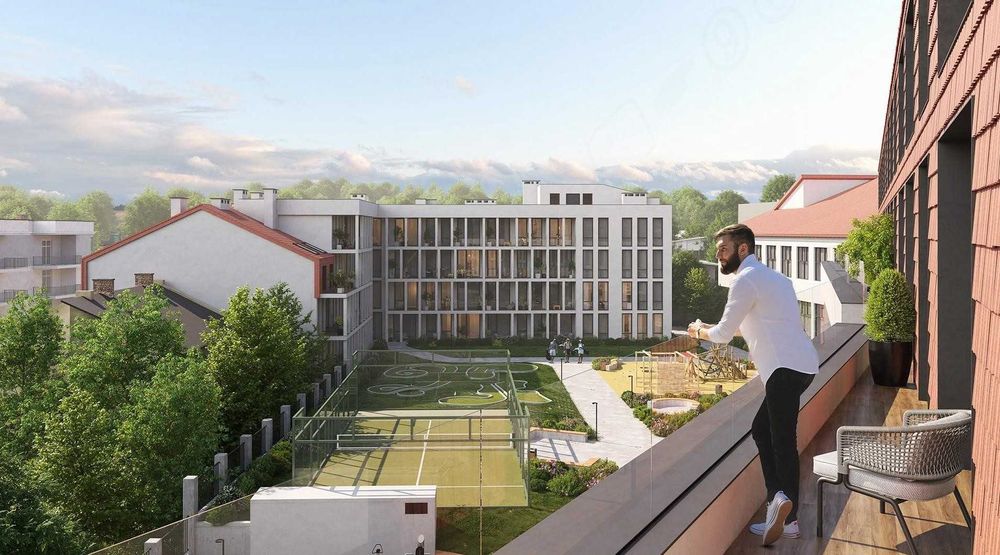 Апартаменти 58 м² у клубному будинку Hyde Park біля парку