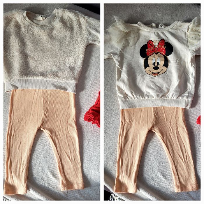 Świąteczny komplet, minnie, sukienka, body leginsy dla dziewczynki