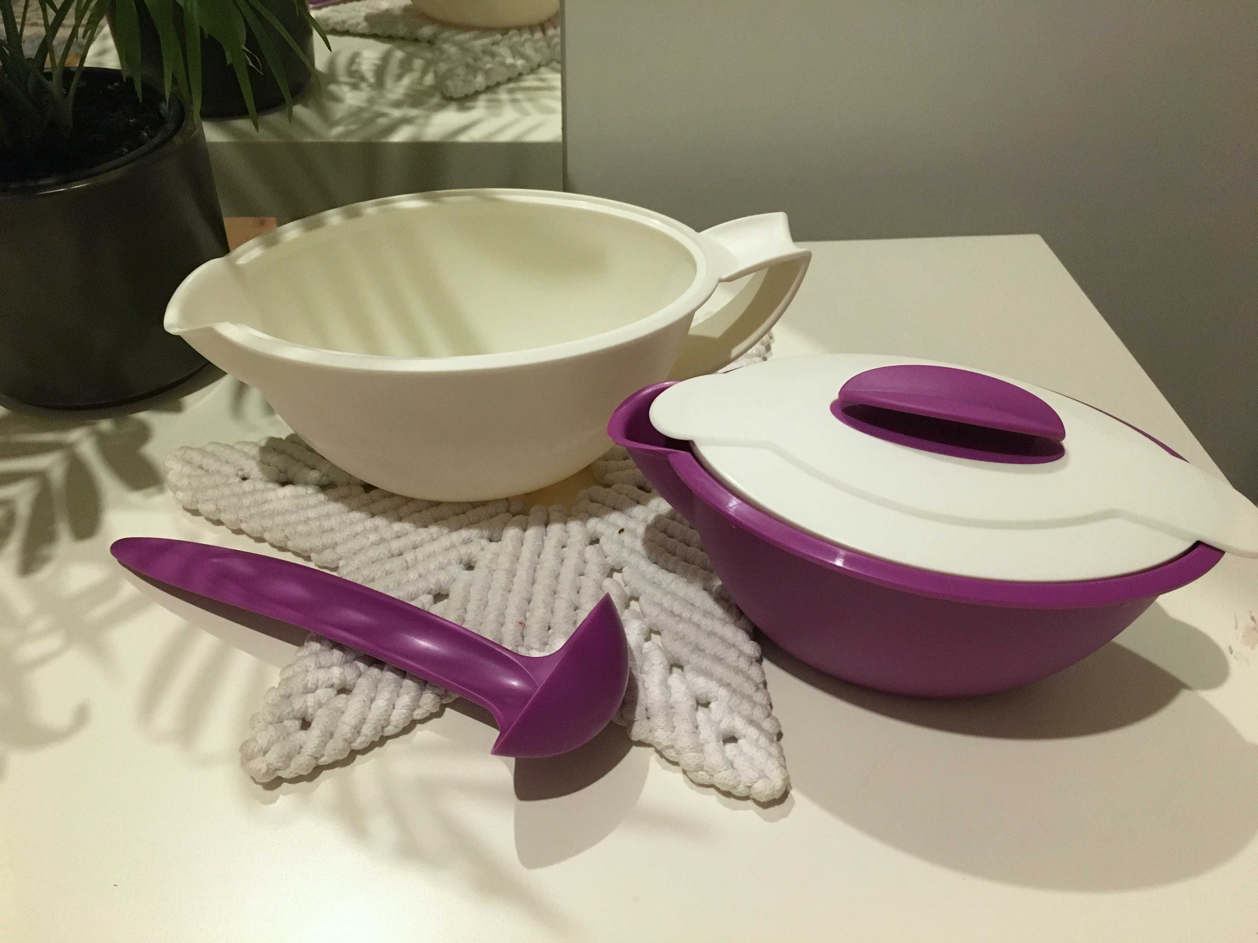 Tupperware termiczna  Sosjerka + Łyżka Księżycowa Zastawa podwójna 400