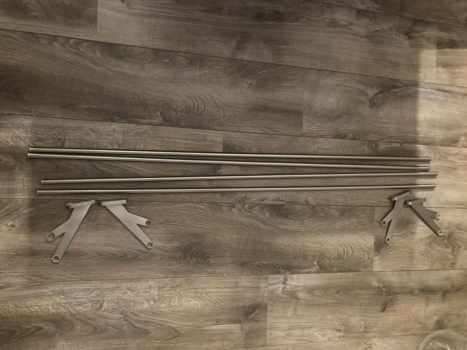 Metalowe Karnisze z ikea dwie sztuki