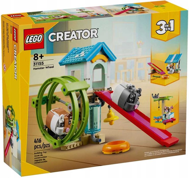 LEGO Creator 3w1 31155 - Kołowrotek dla chomików