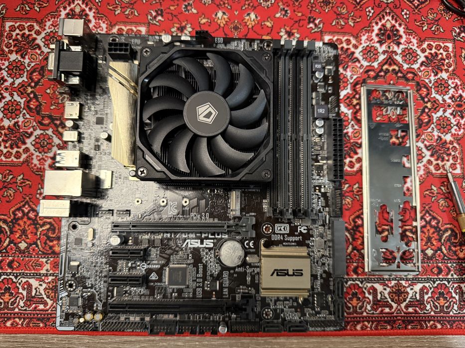 Комплект i3-6100 + ASUS H170M-PLUS + куллер ID-Cooling