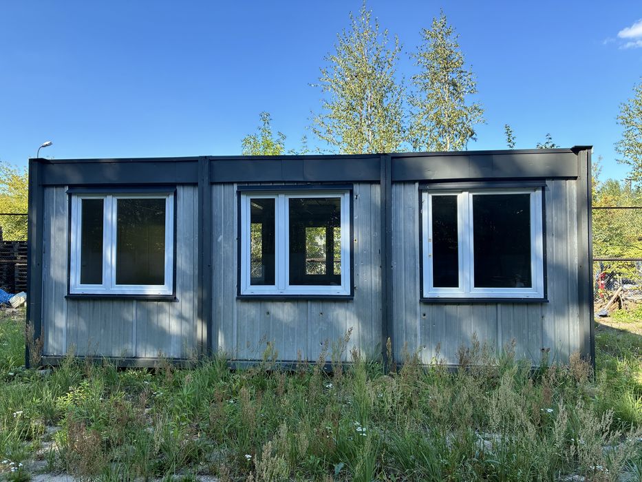 Domek kontenerowy letniskowy, kontener pracowniczy  7,2x5,8m