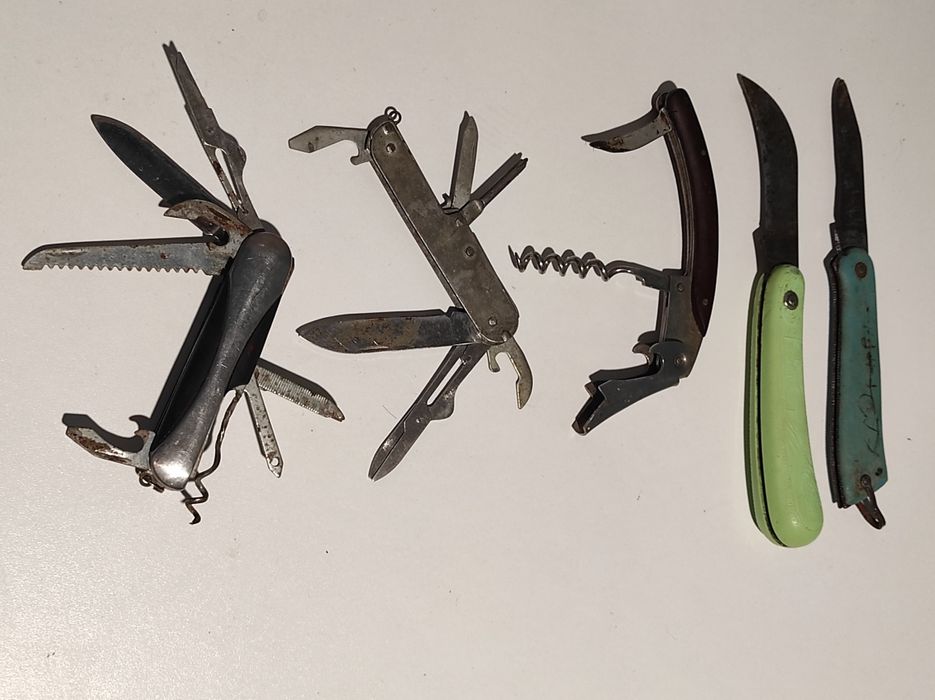 Складные ножи, мультиножи, перочинный нож, садовый нож одним лотом