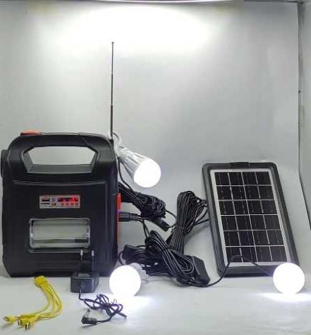 Універсальна переносна сонячна станція Solar RT-910BTРадіо блютуз USB