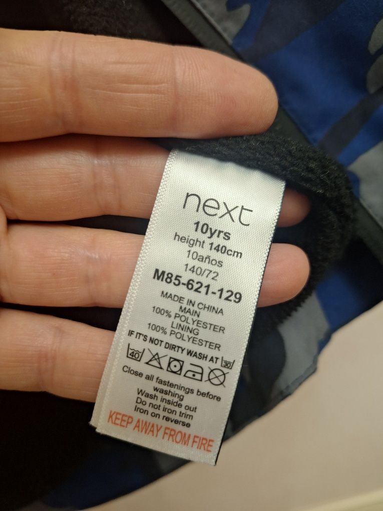 Куртка Next непромокаемая на подростка 10-11 лет