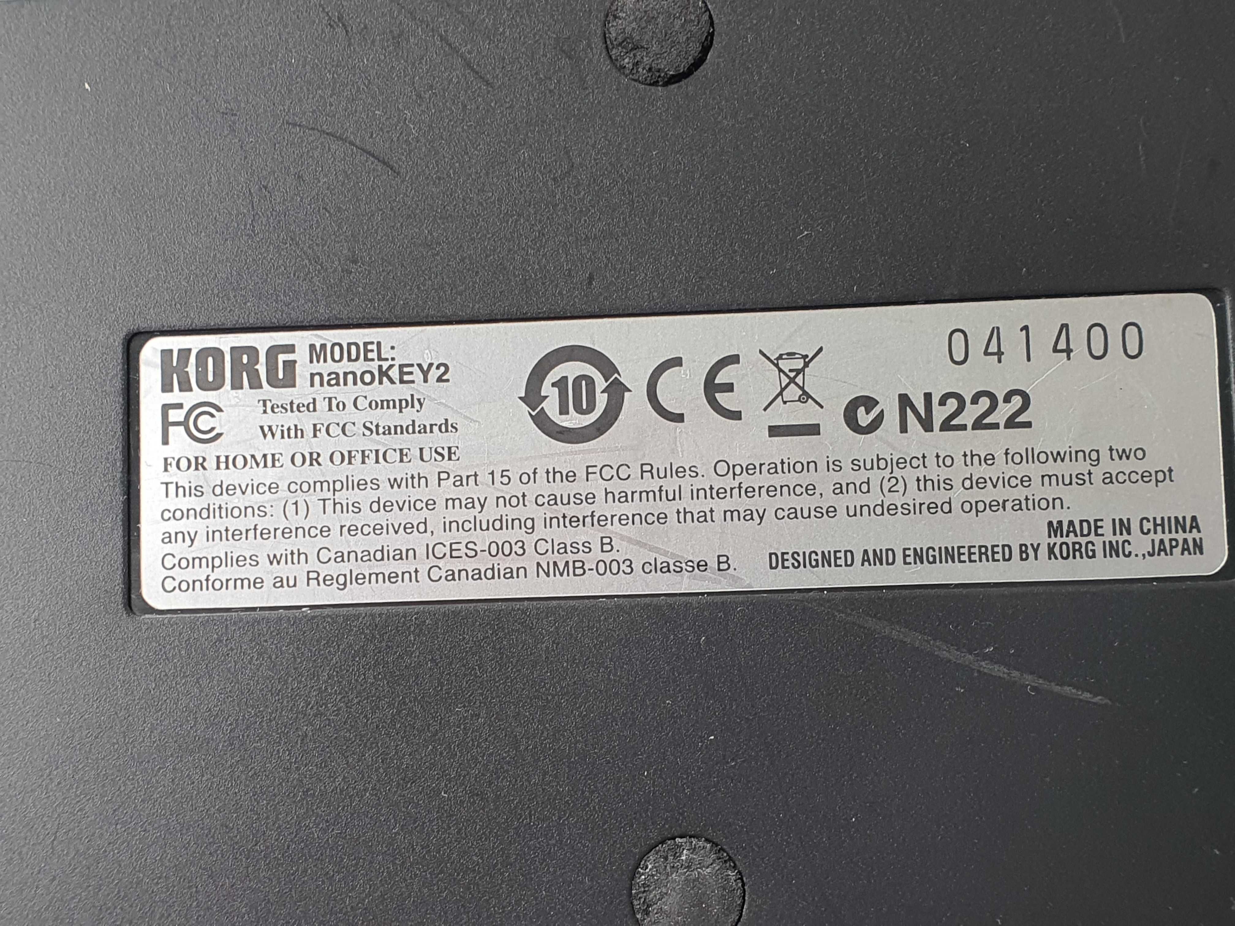 Kontroler MIDI - Korg nanoKey 2