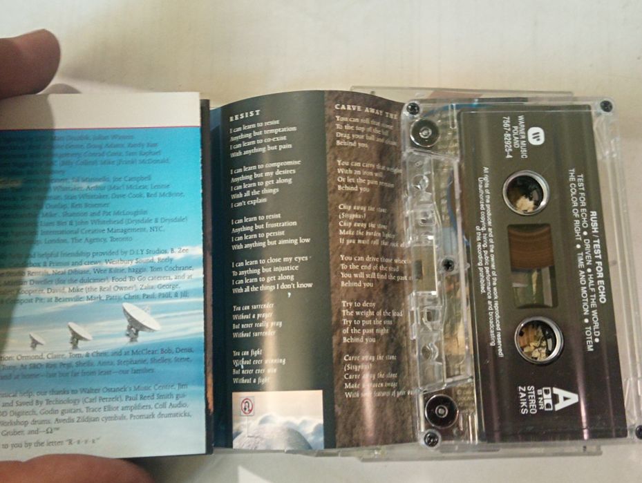 RUSH - Test for echo  kaseta