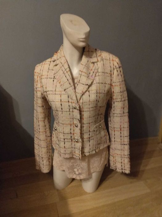 Marynarka damska tweedowa 42 XL