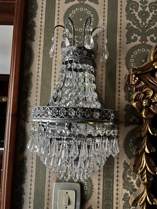 2 Candeeiro parede cristal