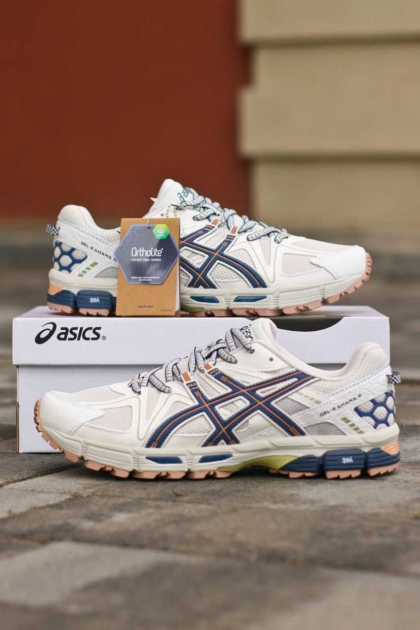 Чоловічі кросівки Asics Gel-Kahana 8 білий з синім 1037 ТОПЧИК