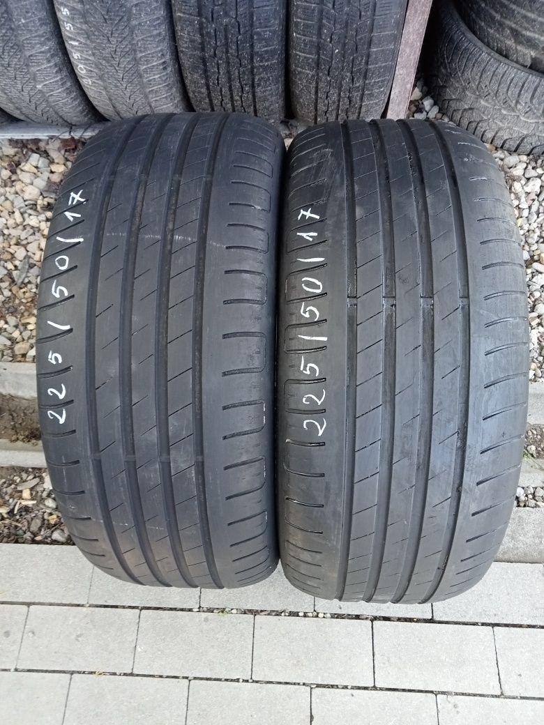 2x Opony Używane Letnie 225/50R17 Goodyear