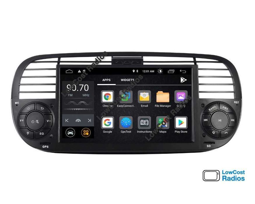 (NOVO) Rádio 2DIN • FIAT 500 (Desde 2007 a 2015) • ABARTH • Android