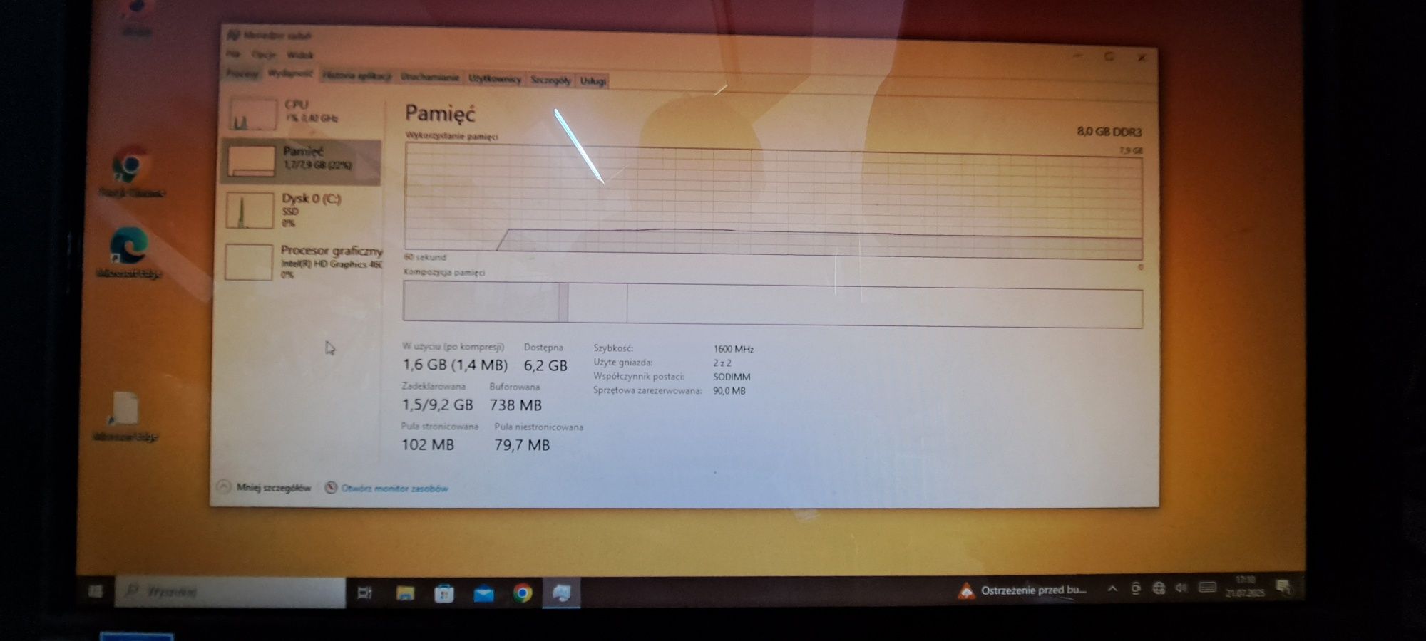 Komputer asus all-in-on 8 RAM ssd