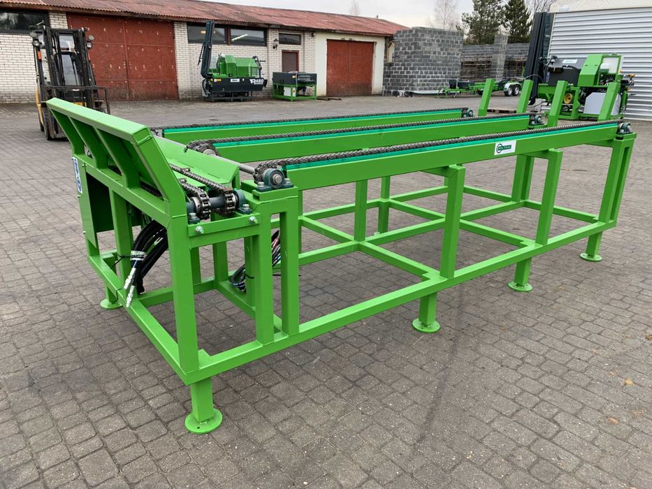 Stół podawczy do drzewa 1,6 x 3,6 m piło łuparka hydrauliczny podajnik