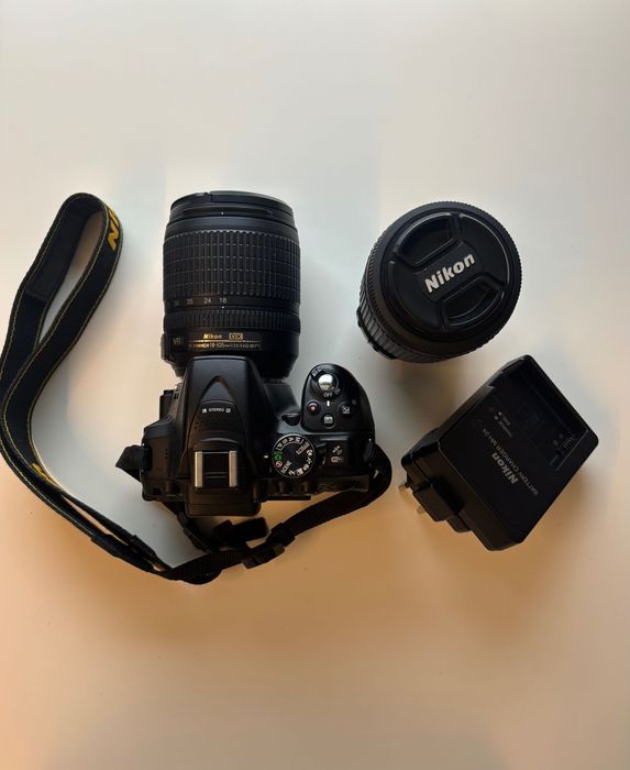 Aparat NIKON D5300 z dwoma obiektywami