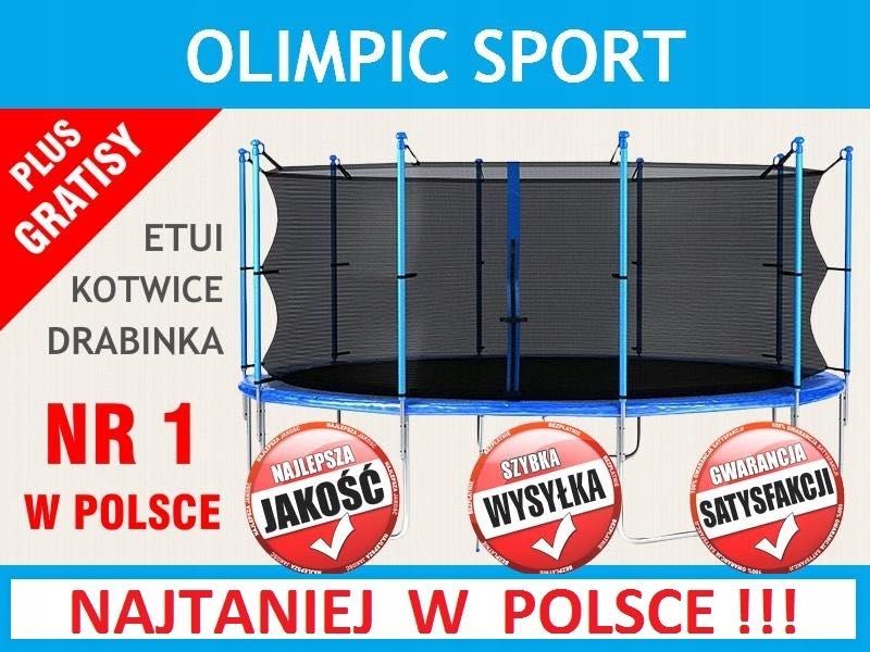 TRAMPOLINA 245cm Olimpic Z SIATKA 4xGRATIS .Taniej niz na Allegro