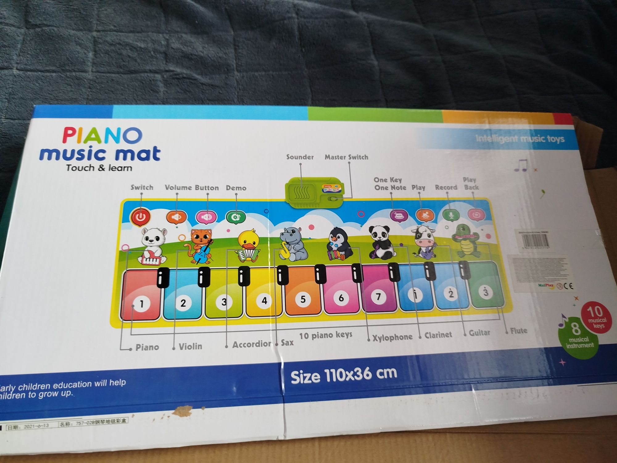 Mata muzyczna pianino