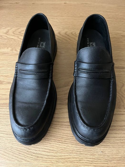 Лоферы Vitto Rossi мужские черные мокасины