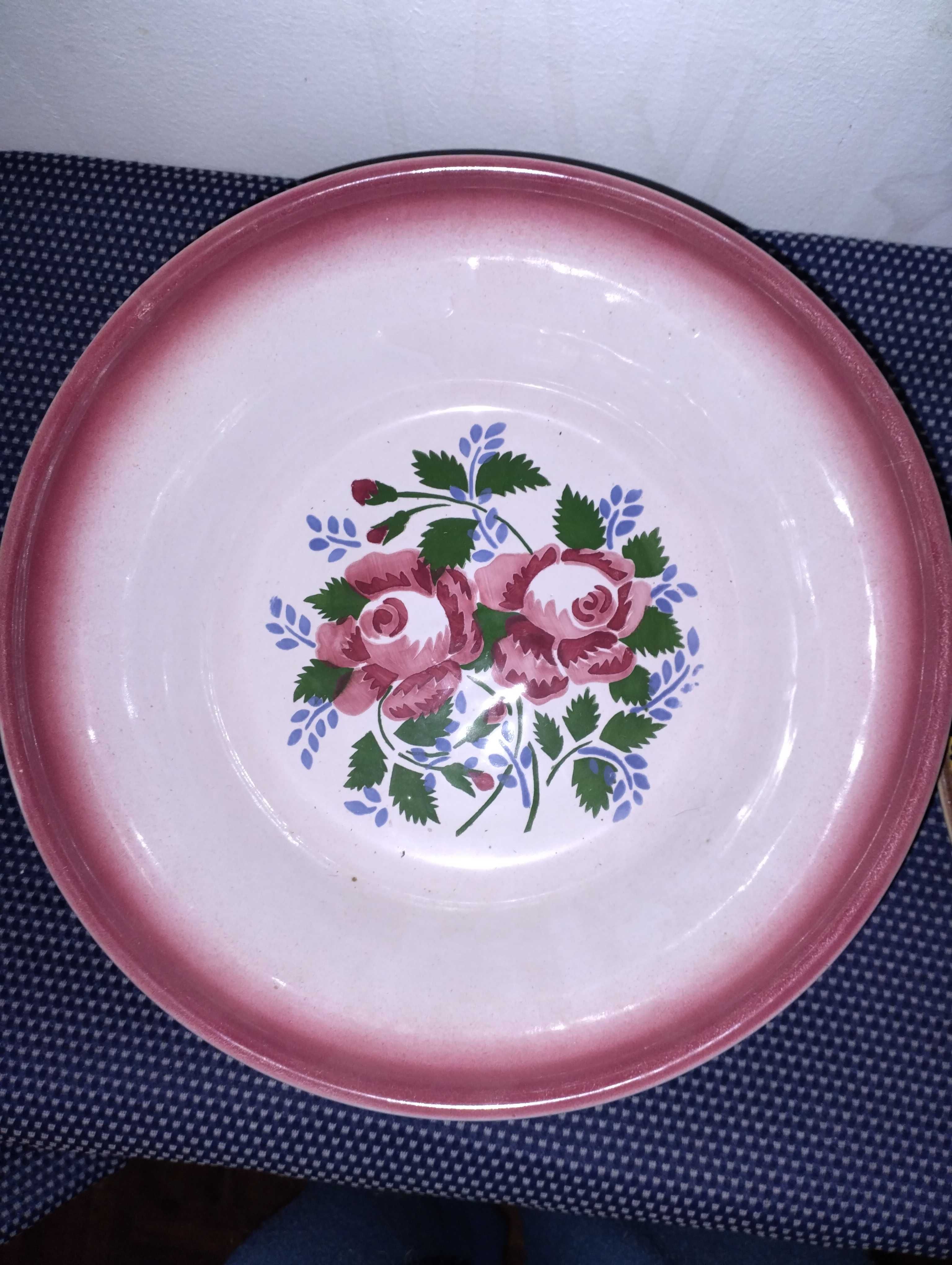 Prato e saladeira antiga