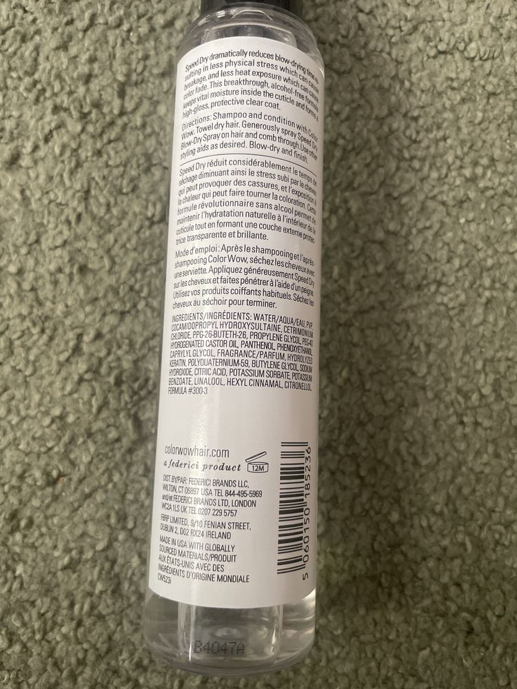 Color wow speed dry 150ml spray do suszenia włosów 0107
